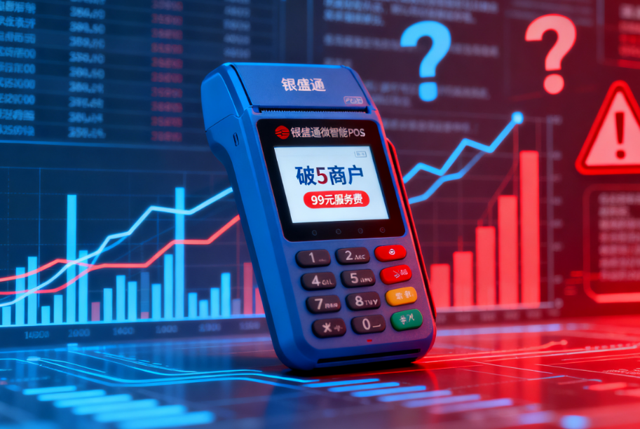 银盛通微智能POS机：“破5”商户遭收取99元服务费，最后收割一波？